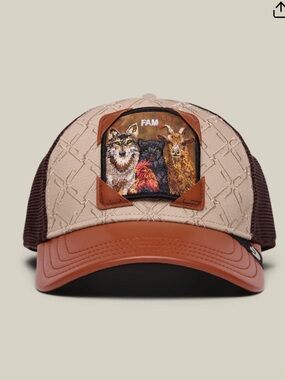 GOORIN BROS FAM IN DA CLERB TRUCKER CAP HAT BROWN MULTI NWT FRIDAY DROP 4.17.26